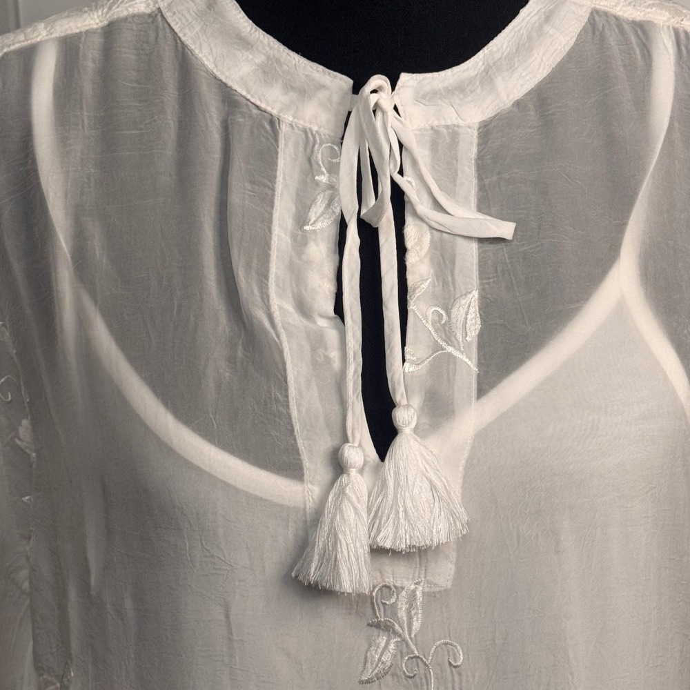Johnny Was White Ankah Dress Slip C33625-9 XL - Picture 7 of 9